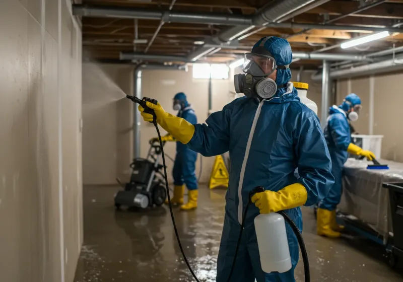 Basement Sanitization and Antimicrobial Treatment process in Eunice, NM